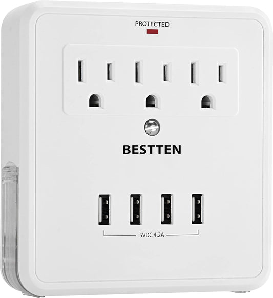 BESTTEN Wall Mount Surge Protector