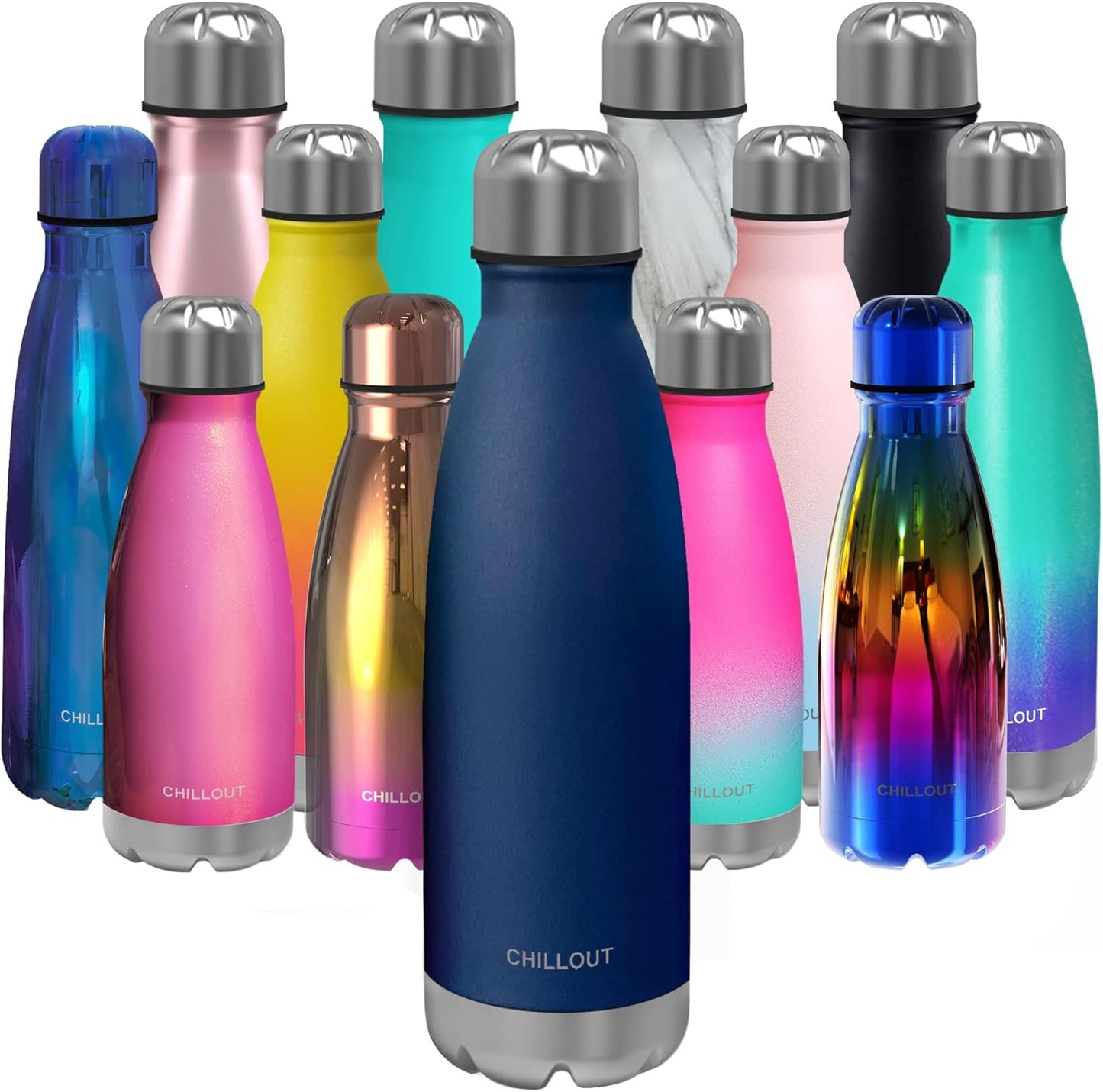 CHILLOUT LIFE Insulated Stainless Steel Water Bottle