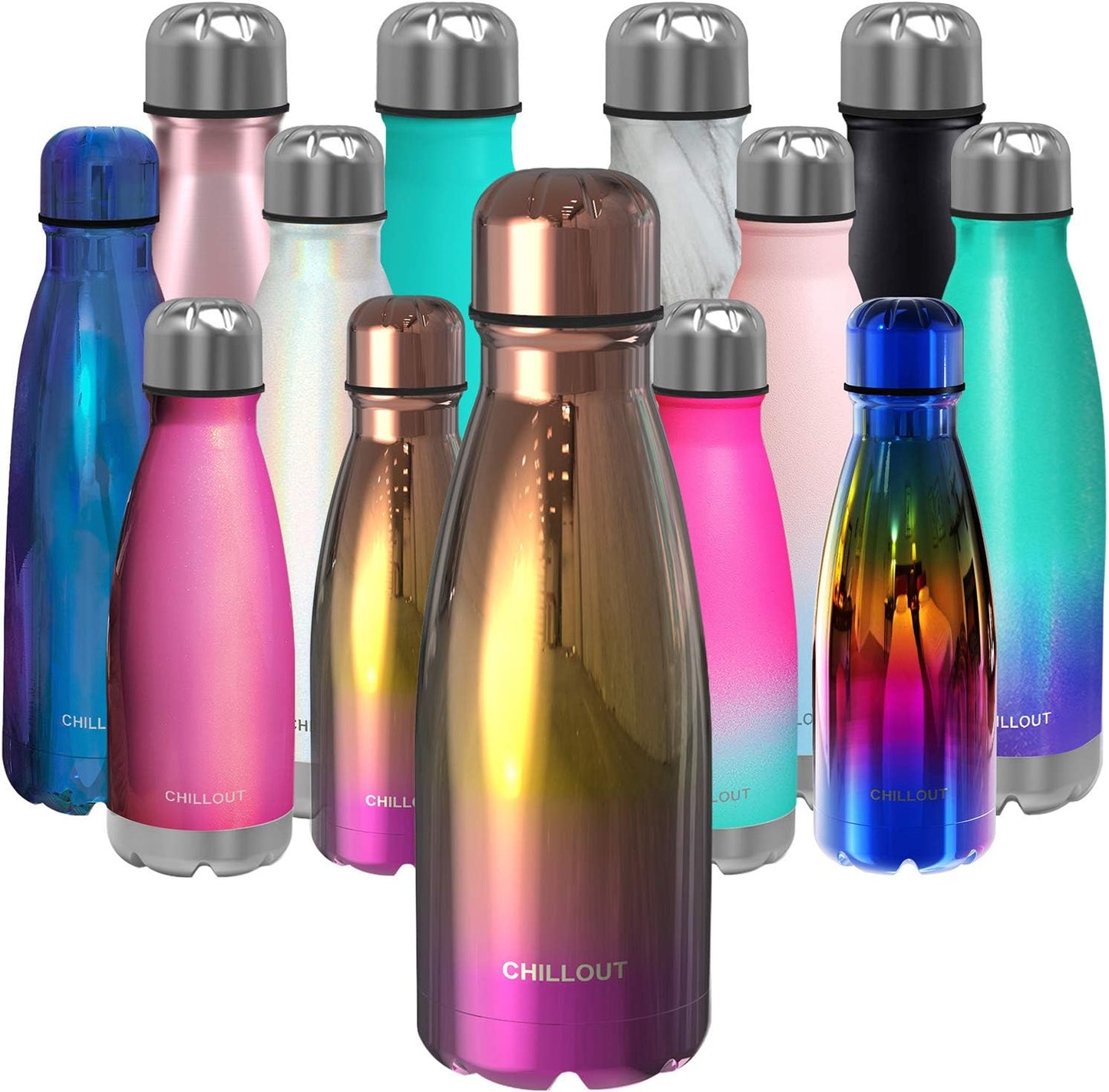 CHILLOUT LIFE Insulated Stainless Steel Water Bottle