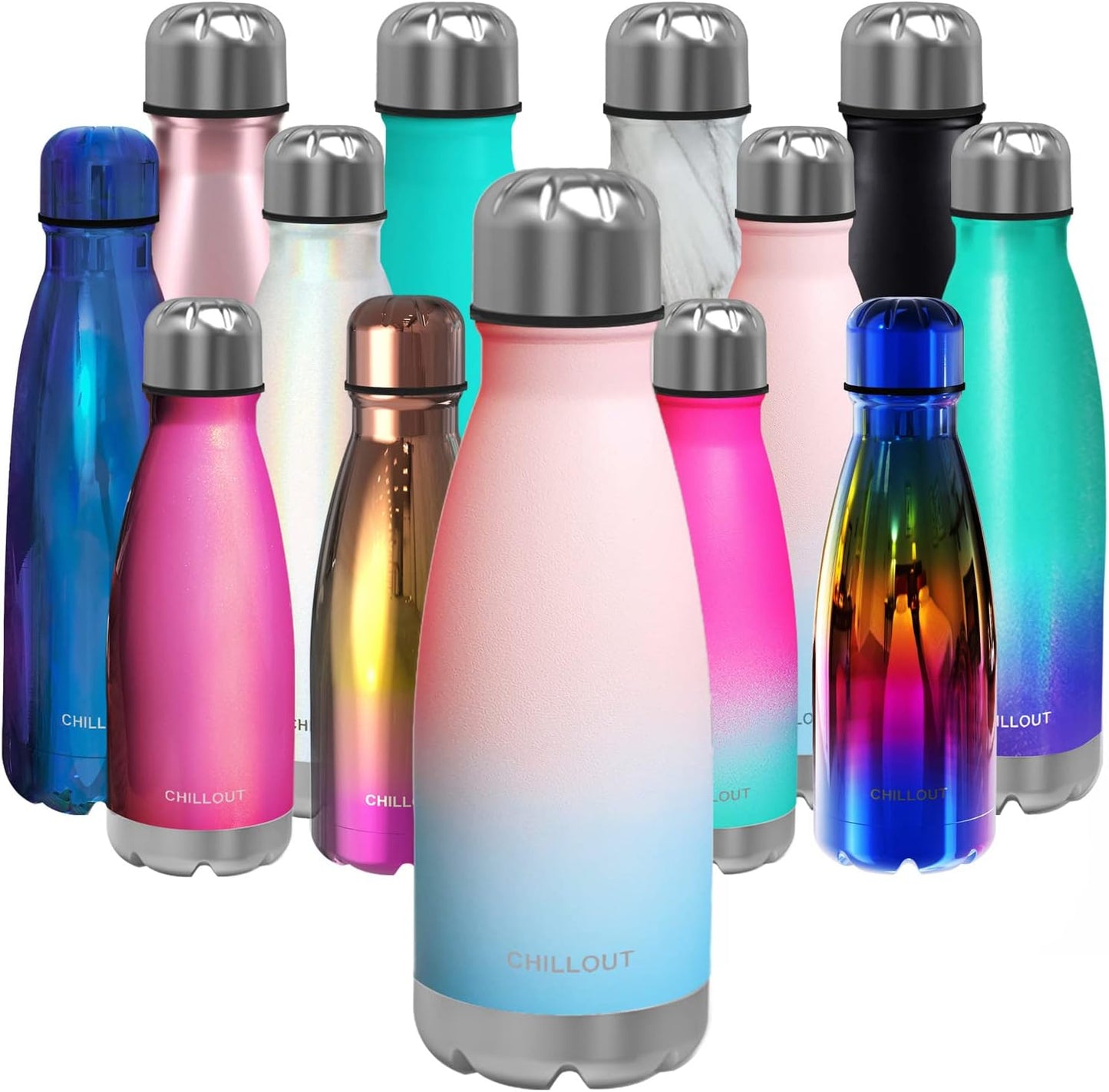 CHILLOUT LIFE Insulated Stainless Steel Water Bottle