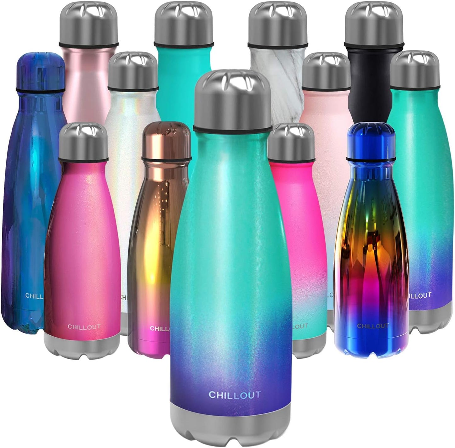 CHILLOUT LIFE Insulated Stainless Steel Water Bottle