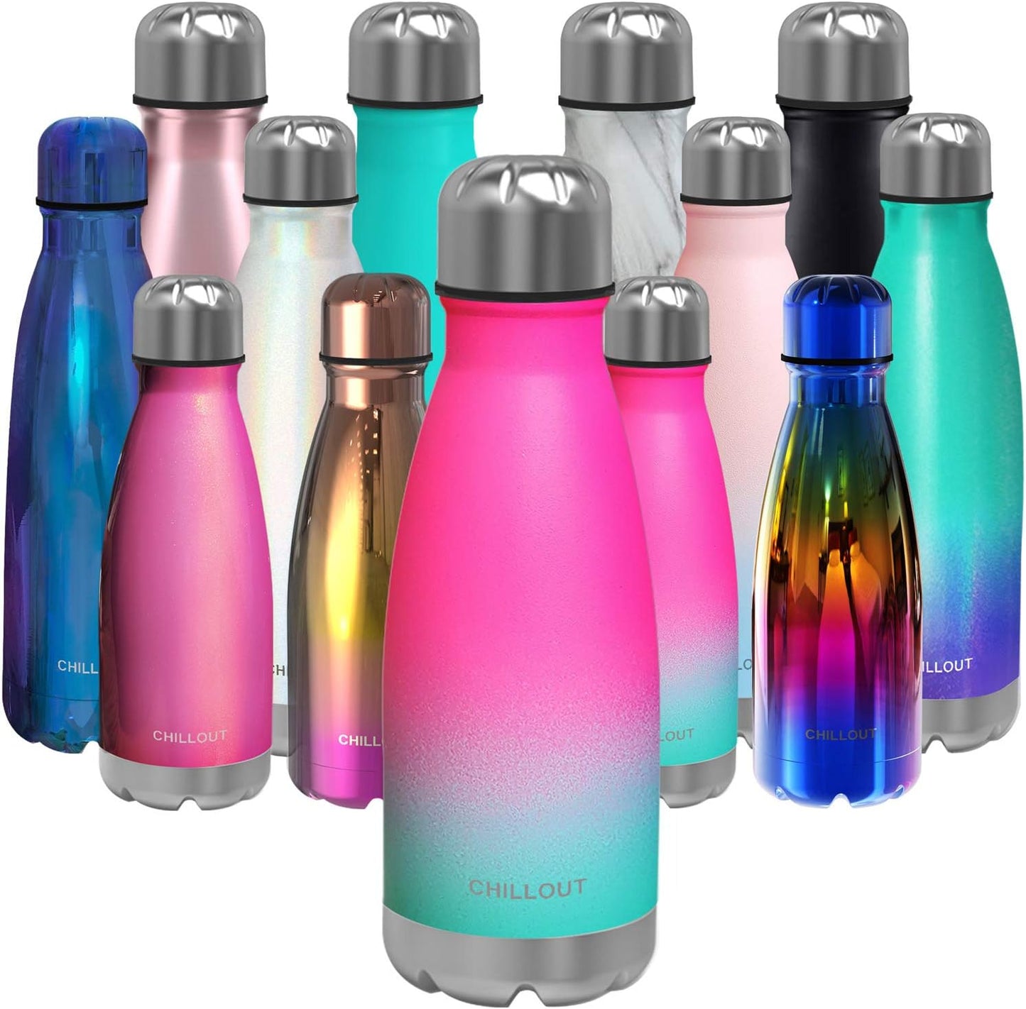 CHILLOUT LIFE Insulated Stainless Steel Water Bottle