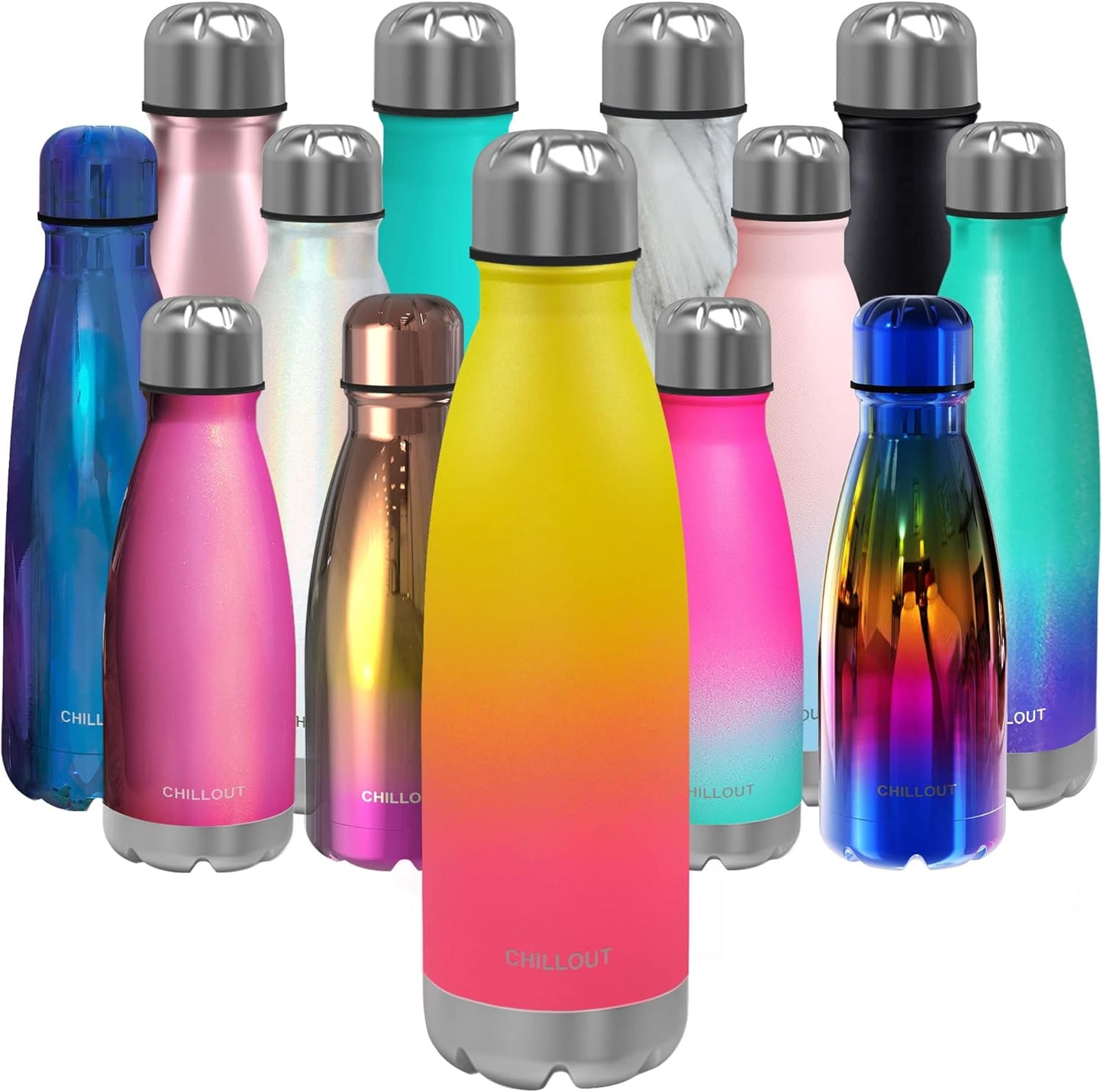 CHILLOUT LIFE Insulated Stainless Steel Water Bottle