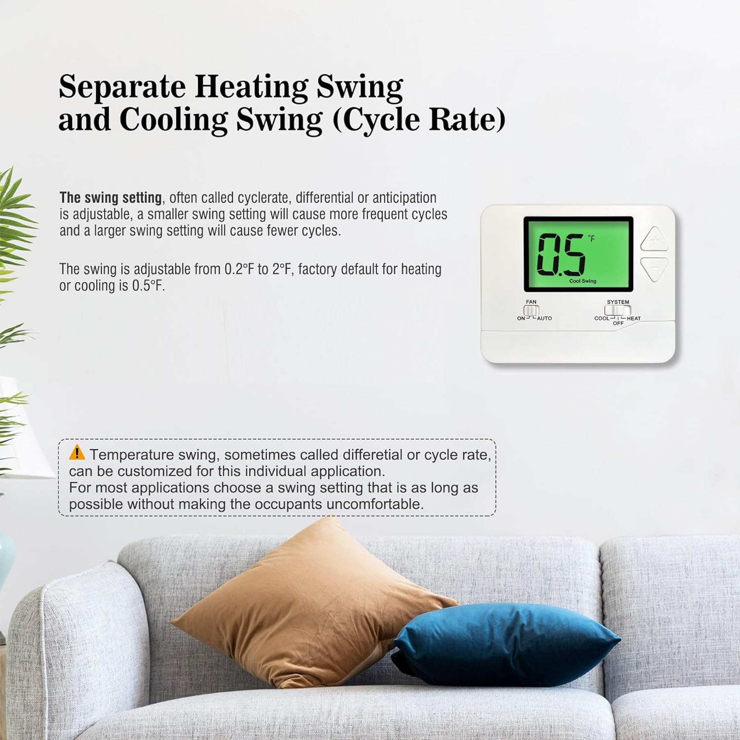 Heagstat H701 Non-Programmable Thermostat