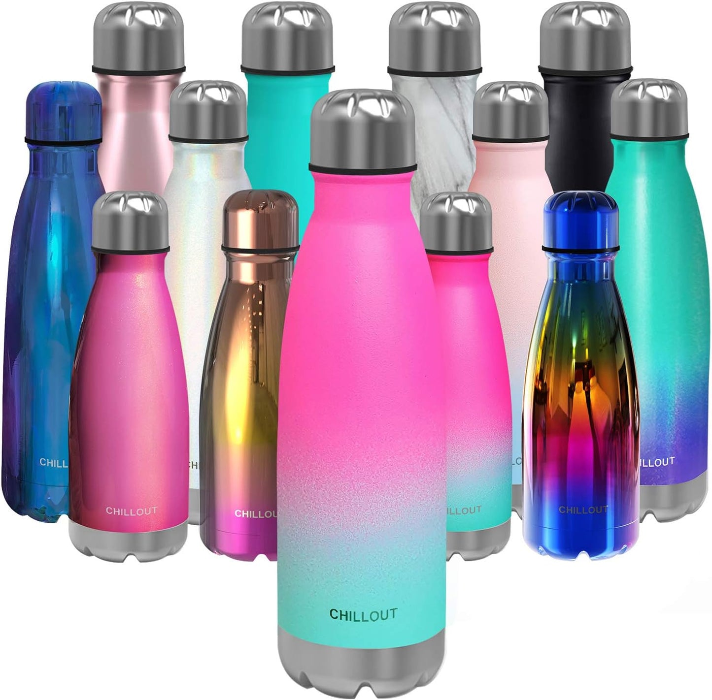 CHILLOUT LIFE Insulated Stainless Steel Water Bottle