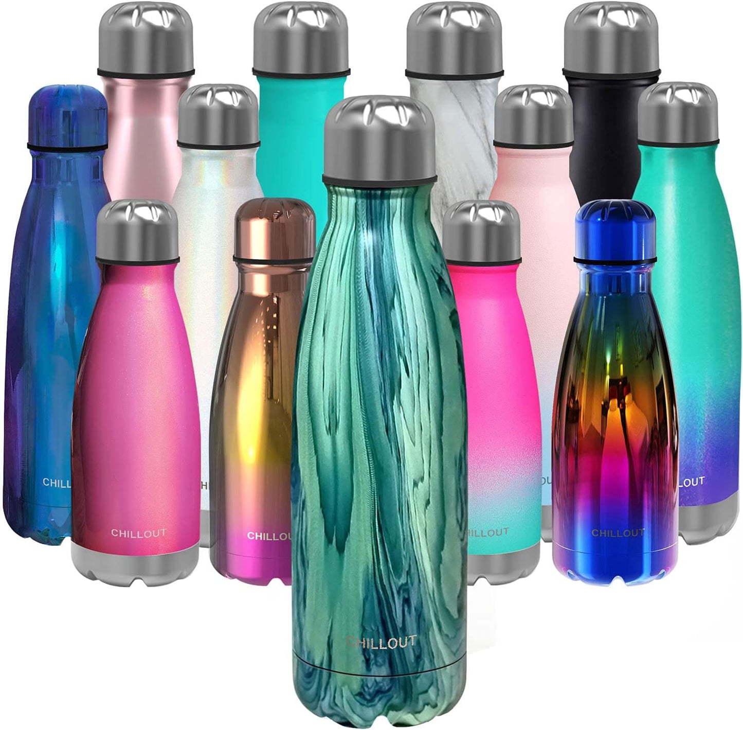 CHILLOUT LIFE Insulated Stainless Steel Water Bottle