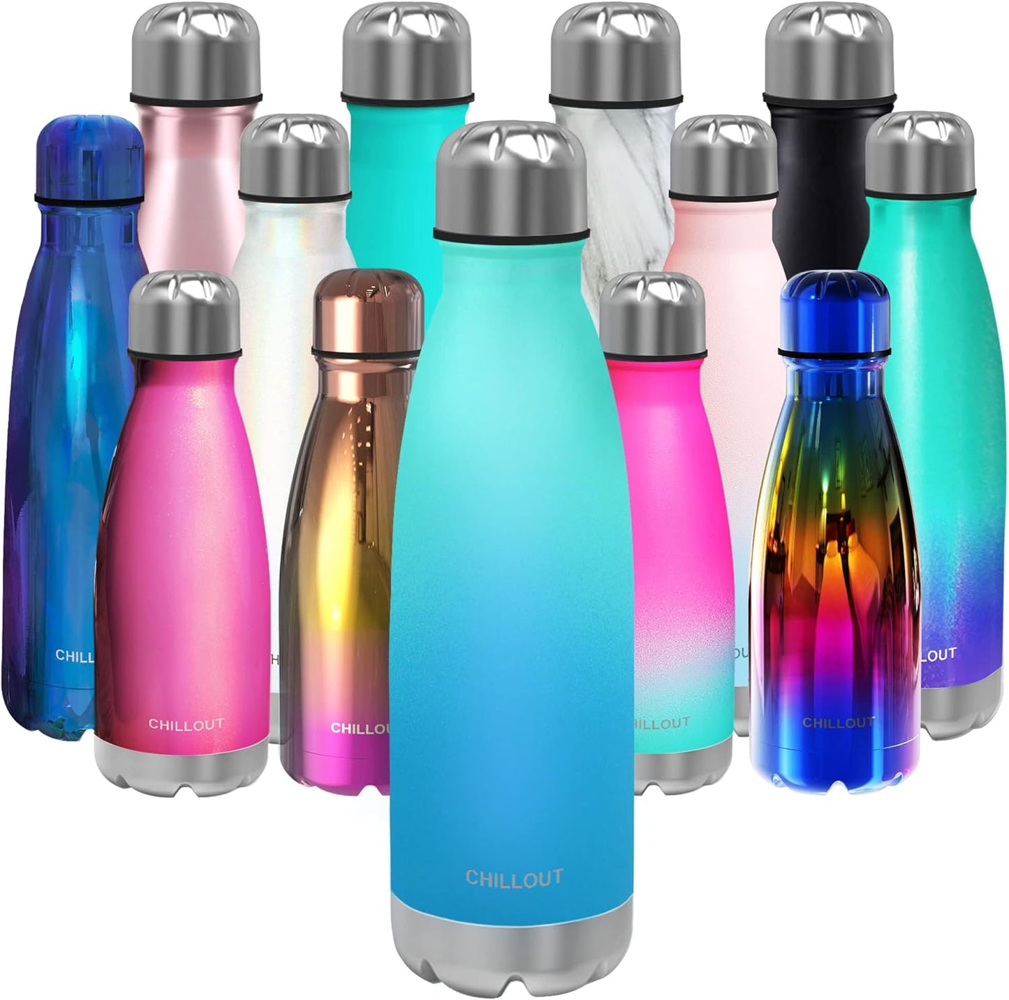 CHILLOUT LIFE Insulated Stainless Steel Water Bottle