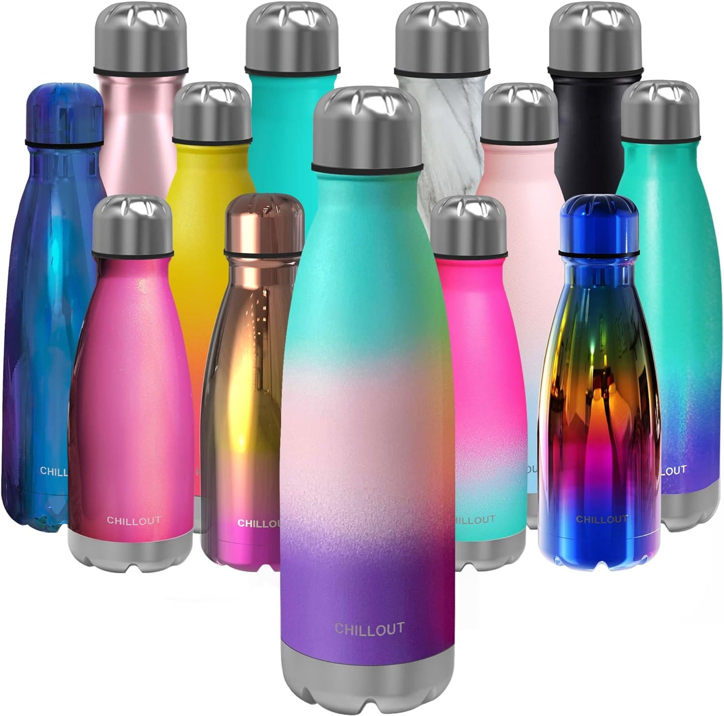 CHILLOUT LIFE Insulated Stainless Steel Water Bottle