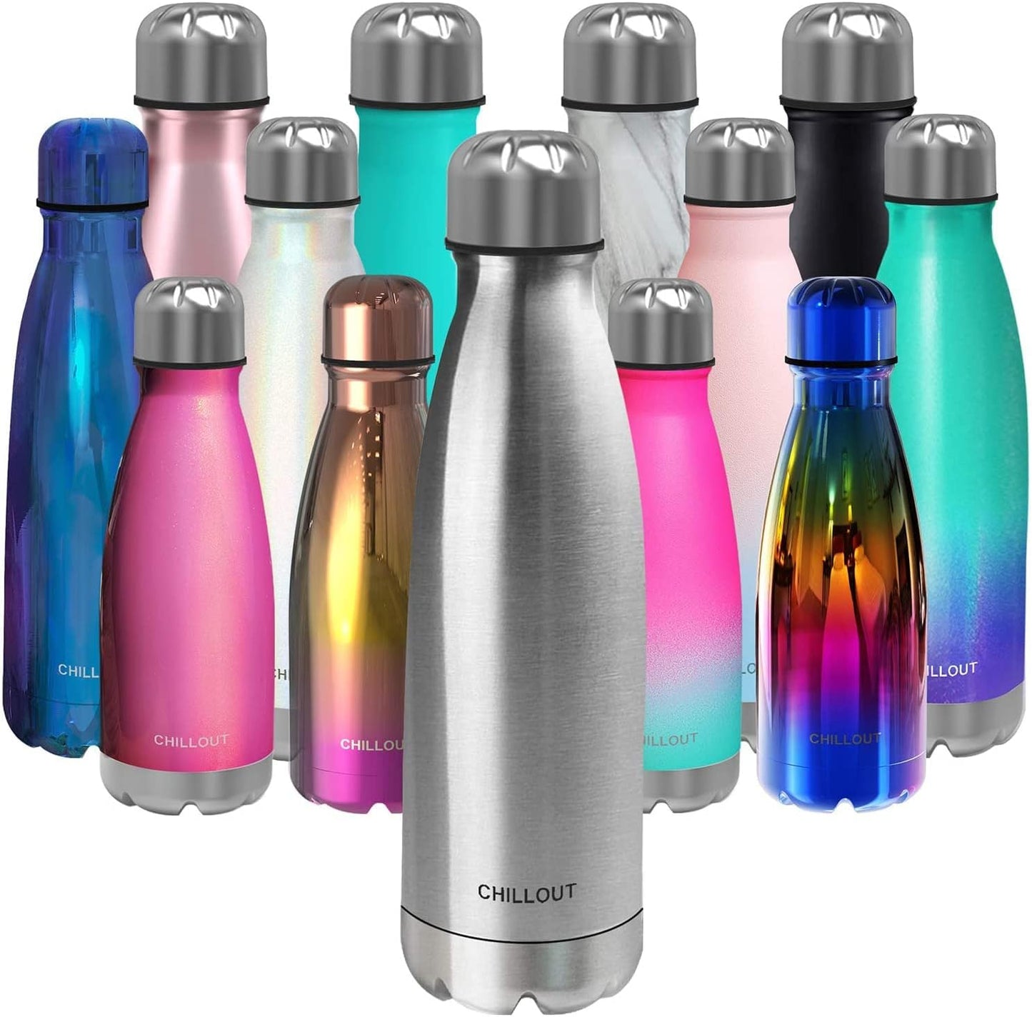 CHILLOUT LIFE Insulated Stainless Steel Water Bottle