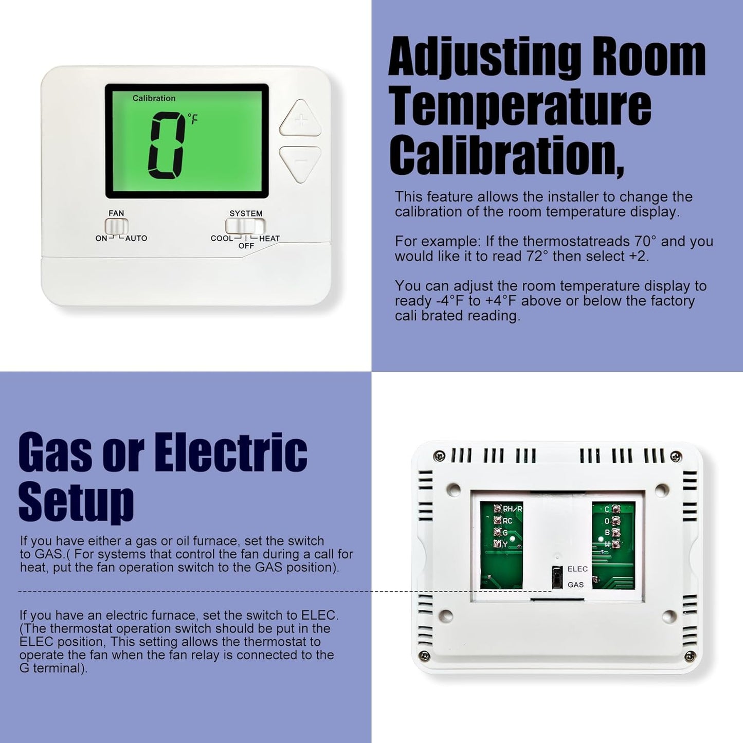 Heagstat H701 Non-Programmable Thermostat