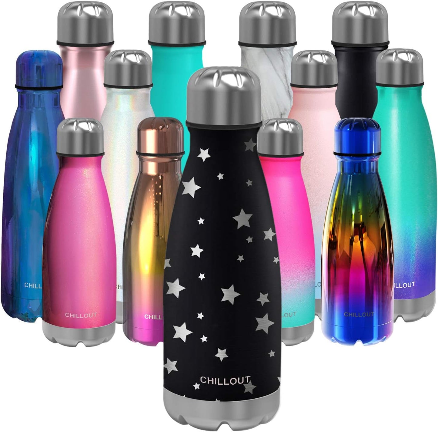 CHILLOUT LIFE Insulated Stainless Steel Water Bottle