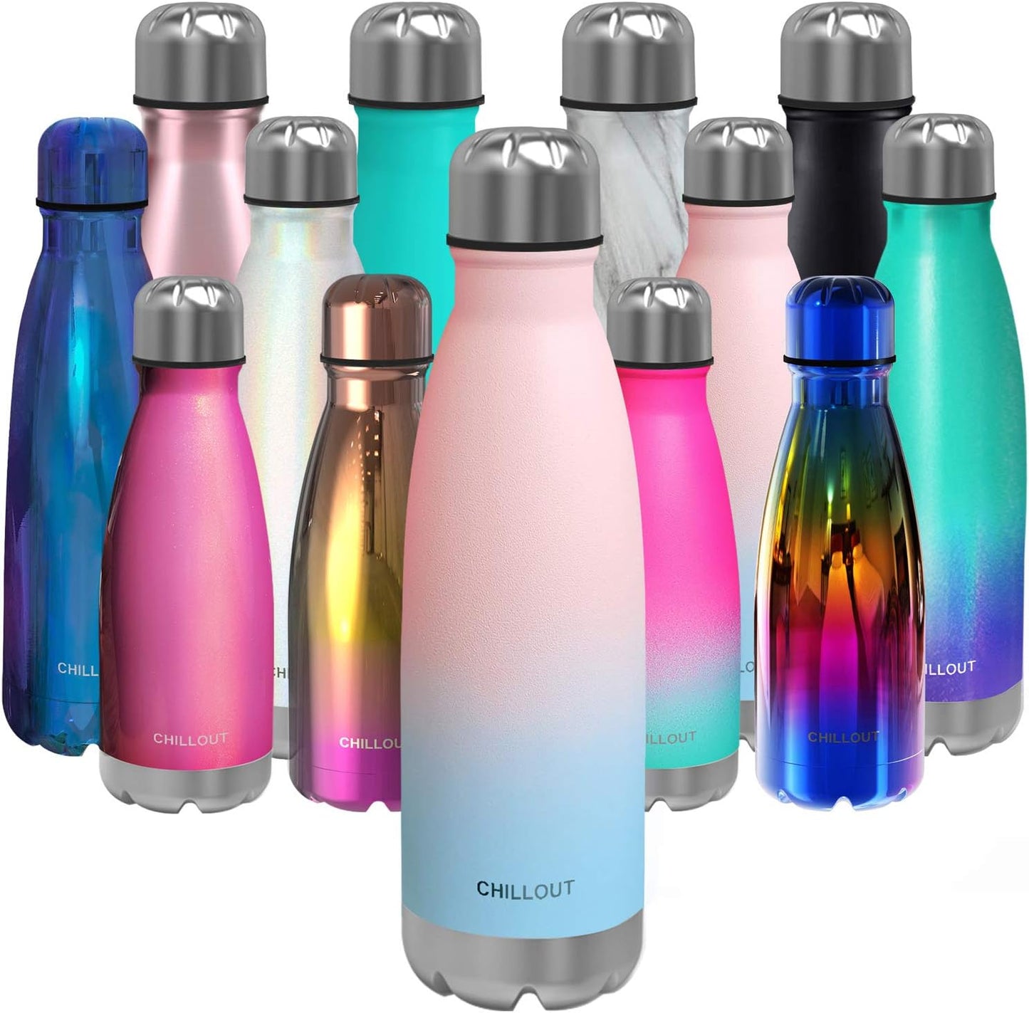 CHILLOUT LIFE Insulated Stainless Steel Water Bottle