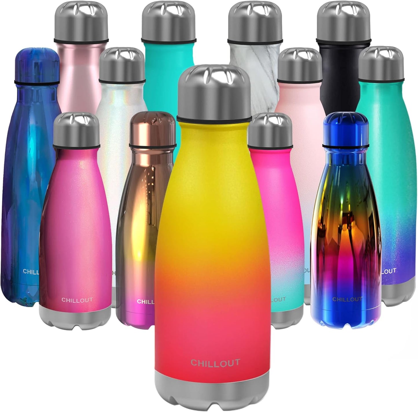 CHILLOUT LIFE Insulated Stainless Steel Water Bottle