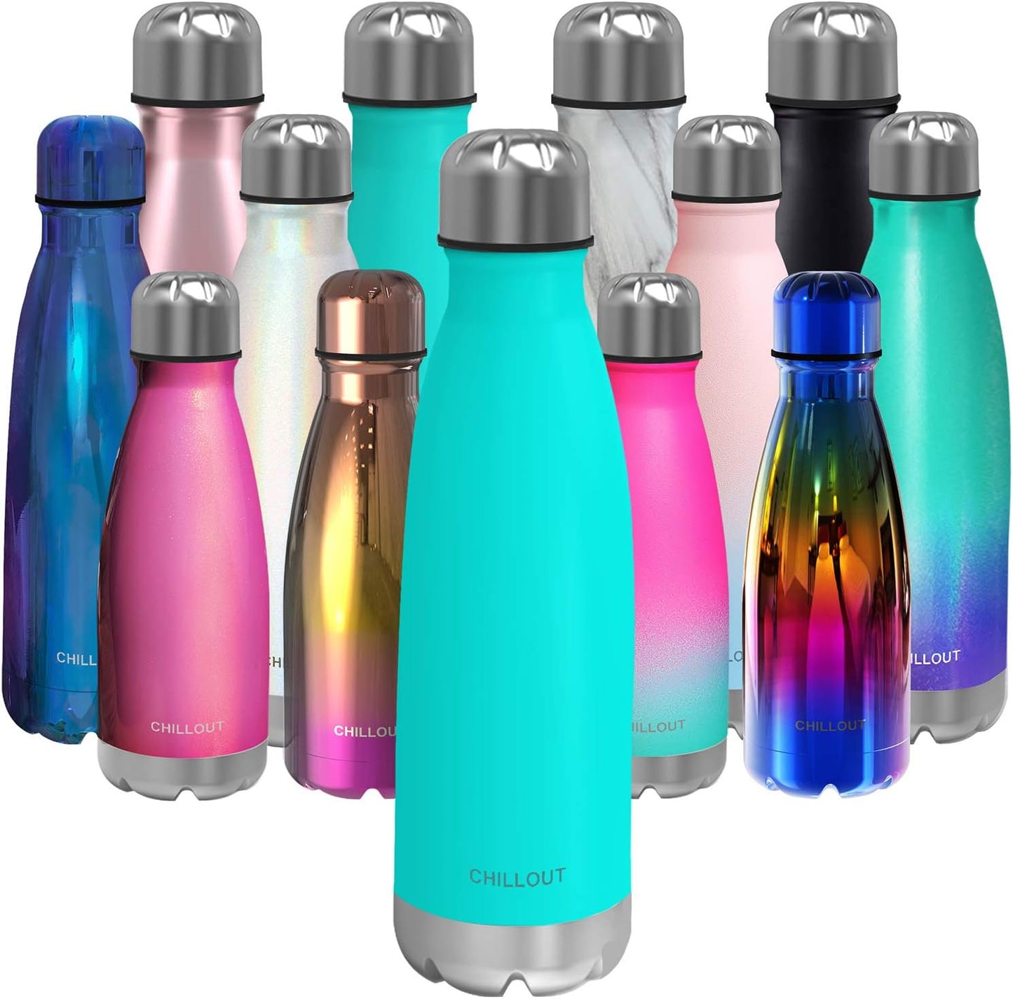 CHILLOUT LIFE Insulated Stainless Steel Water Bottle