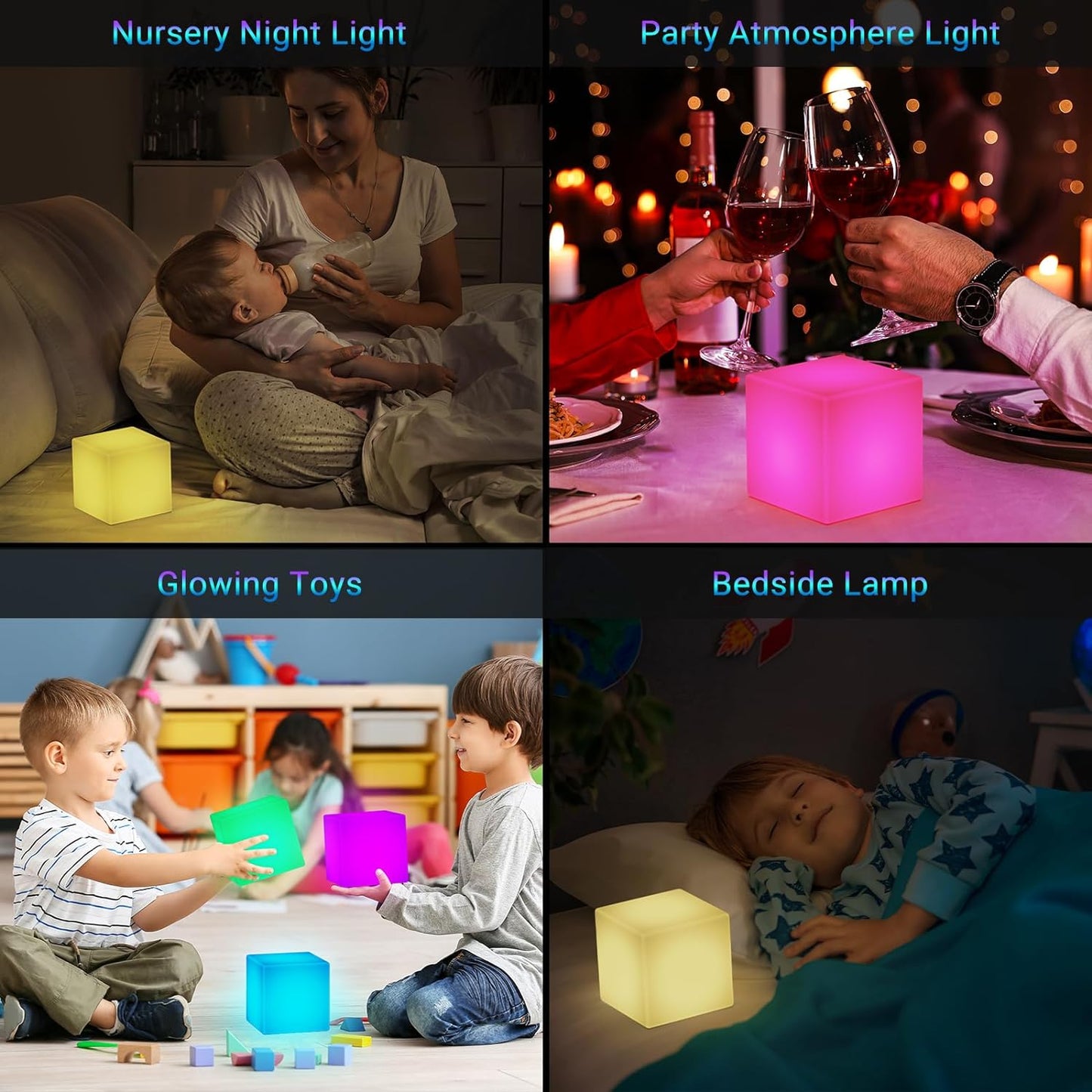 LOFTEK RGB LED Cube Night Light