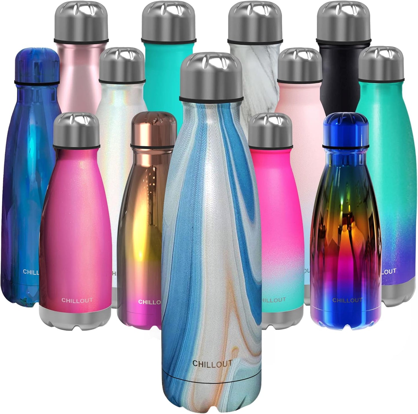 CHILLOUT LIFE Insulated Stainless Steel Water Bottle